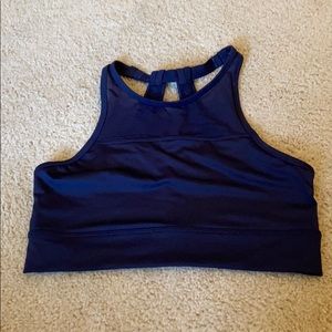 NWOT navy sports bra